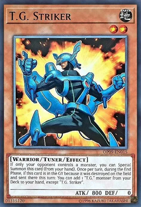 T.G. Striker OP09-EN015 Yu-Gi-Oh card from OTS Tournament Pack 9