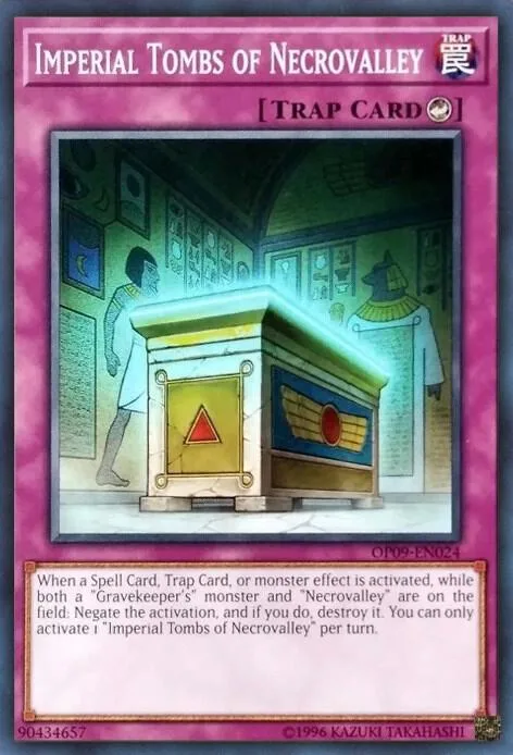 Imperial Tombs of Necrovalley OP09-EN024 Yu-Gi-Oh card from OTS Tournament Pack 9