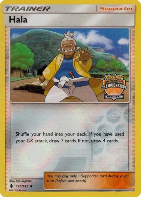 Hala - 126/145 Regional Championships #126/145 Reverse Holofoil Pokémon card from League & Championship Cards