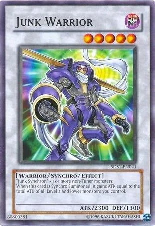 Junk Warrior 5DS1-EN041 Yu-Gi-Oh card from 5D's 2008 Starter Deck