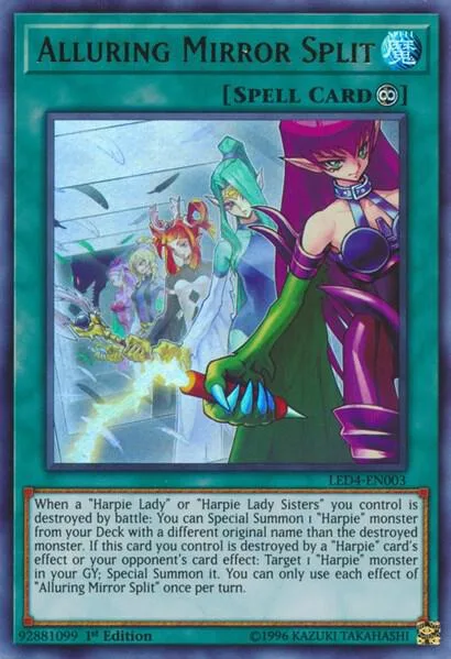 Alluring Mirror Split LED4-EN003 Yu-Gi-Oh card from Legendary Duelists: Sisters of the Rose