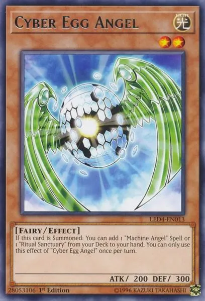Cyber Egg Angel LED4-EN013 Yu-Gi-Oh card from Legendary Duelists: Sisters of the Rose