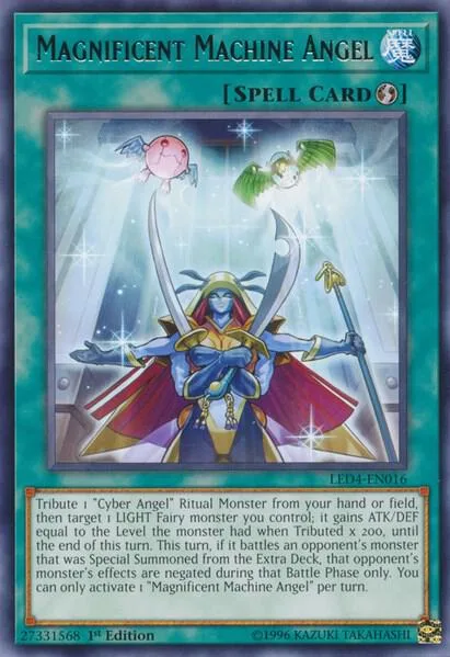Magnificent Machine Angel LED4-EN016 Yu-Gi-Oh card from Legendary Duelists: Sisters of the Rose
