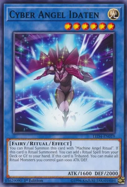 Cyber Angel Idaten LED4-EN019 Yu-Gi-Oh card from Legendary Duelists: Sisters of the Rose
