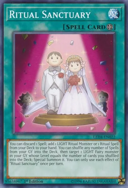 Ritual Sanctuary LED4-EN022 Yu-Gi-Oh card from Legendary Duelists: Sisters of the Rose