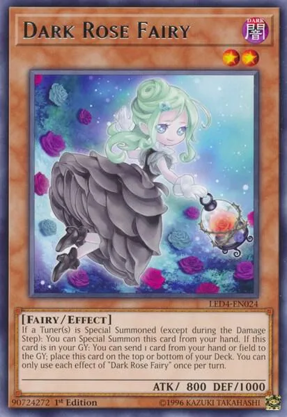 Dark Rose Fairy LED4-EN024 Yu-Gi-Oh card from Legendary Duelists: Sisters of the Rose