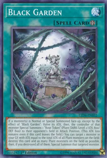 Black Garden LED4-EN032 Yu-Gi-Oh card from Legendary Duelists: Sisters of the Rose