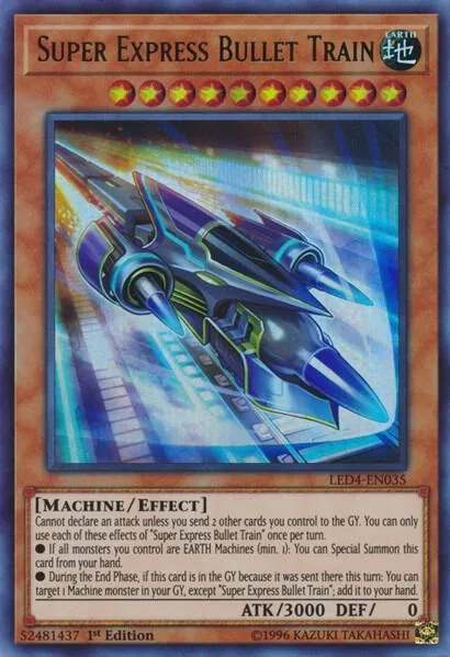 Super Express Bullet Train LED4-EN035 Yu-Gi-Oh card from Legendary Duelists: Sisters of the Rose
