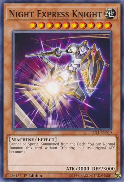 Night Express Knight LED4-EN040 Yu-Gi-Oh card from Legendary Duelists: Sisters of the Rose