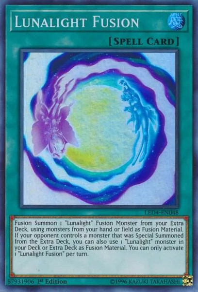 Lunalight Fusion LED4-EN048 Yu-Gi-Oh card from Legendary Duelists: Sisters of the Rose