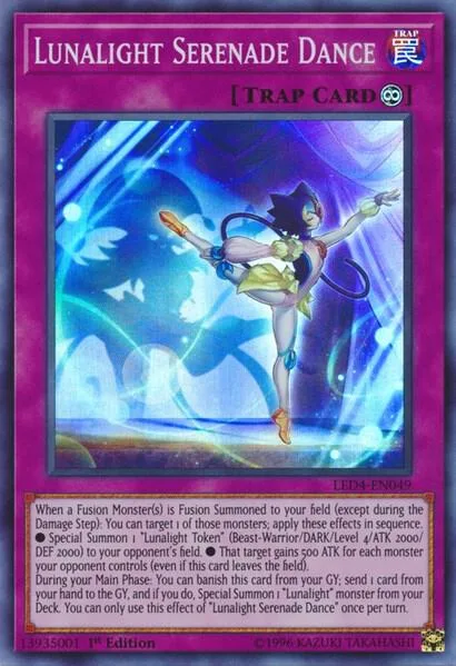 Lunalight Serenade Dance LED4-EN049 Yu-Gi-Oh card from Legendary Duelists: Sisters of the Rose