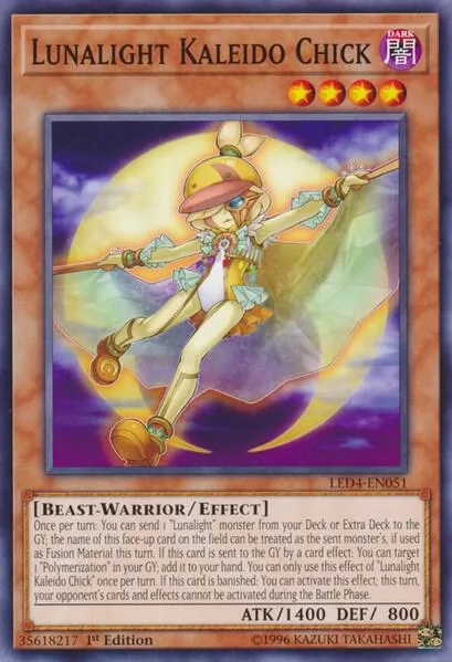 Lunalight Kaleido Chick LED4-EN051 Yu-Gi-Oh card from Legendary Duelists: Sisters of the Rose