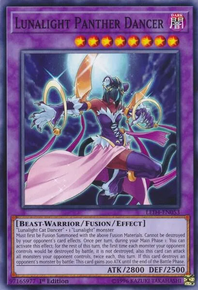 Lunalight Panther Dancer LED4-EN053 Yu-Gi-Oh card from Legendary Duelists: Sisters of the Rose
