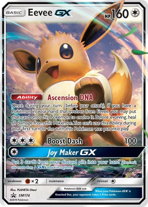 Eevee GX #SM174 Holofoil Pokémon card from SM Promos