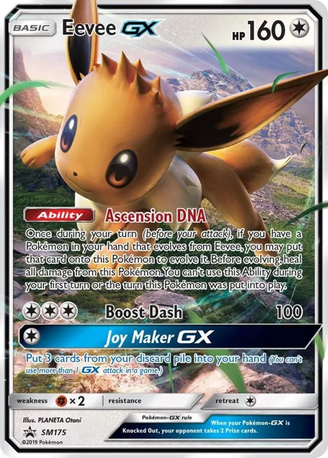 Eevee GX #SM175 Holofoil Pokémon card from SM Promos