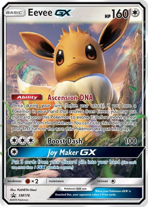 Eevee GX #SM176 Holofoil Pokémon card from SM Promos