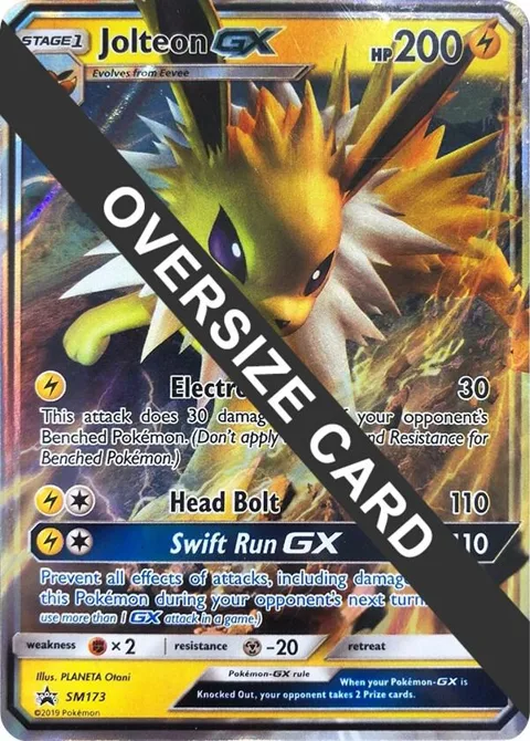 Jolteon GX - SM173 SM Black Star Promo #SM173 Holofoil Pokémon card from Jumbo Cards