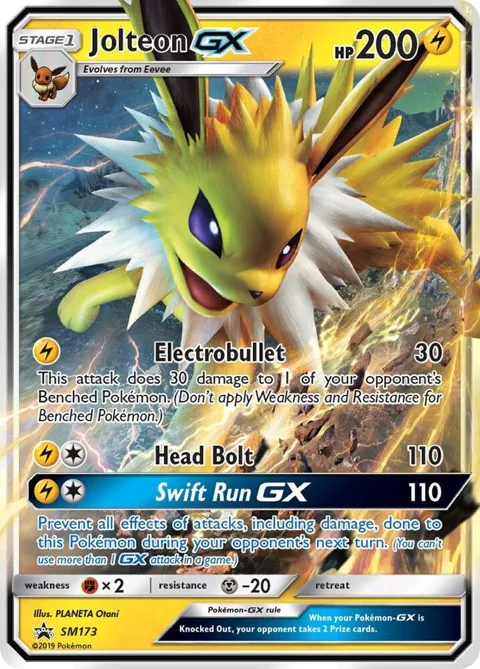 Jolteon GX #SM173 Holofoil Pokémon card from SM Promos