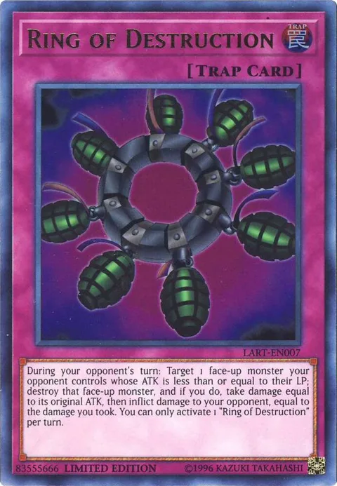 Ring of Destruction LART-EN007 Yu-Gi-Oh card from The Lost Art Promotion