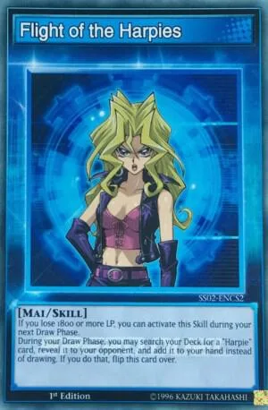 Flight of the Harpies SS02-ENCS2 Yu-Gi-Oh card from Speed Duel Decks: Duelists of Tomorrow