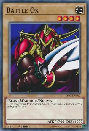 Battle Ox SS02-ENA02 Yu-Gi-Oh card from Speed Duel Decks: Duelists of Tomorrow