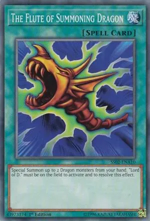The Flute of Summoning Dragon SS02-ENA10 Yu-Gi-Oh card from Speed Duel Decks: Duelists of Tomorrow