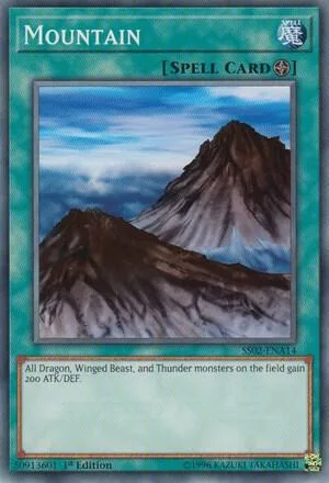 Mountain SS02-ENA14 Yu-Gi-Oh card from Speed Duel Decks: Duelists of Tomorrow