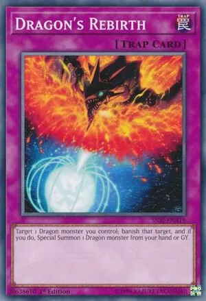 Dragon's Rebirth SS02-ENA16 Yu-Gi-Oh card from Speed Duel Decks: Duelists of Tomorrow