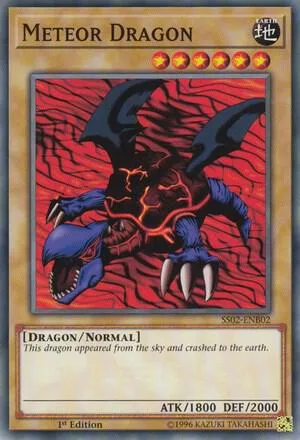Meteor Dragon SS02-ENB02 Yu-Gi-Oh card from Speed Duel Decks: Duelists of Tomorrow