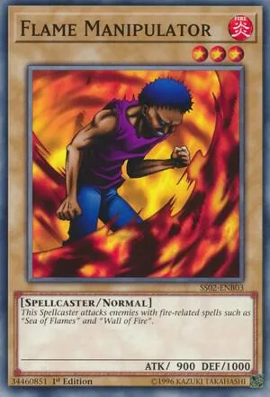 Flame Manipulator SS02-ENB03 Yu-Gi-Oh card from Speed Duel Decks: Duelists of Tomorrow