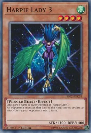 Harpie Lady 3 SS02-ENC03 Yu-Gi-Oh card from Speed Duel Decks: Duelists of Tomorrow