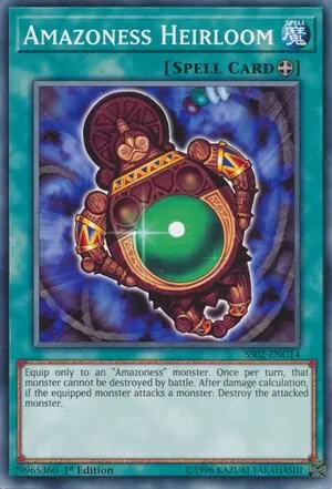Amazoness Heirloom SS02-ENC14 Yu-Gi-Oh card from Speed Duel Decks: Duelists of Tomorrow