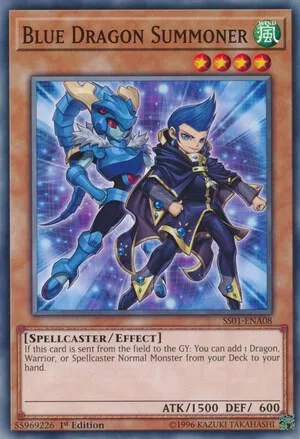 Blue Dragon Summoner SS01-ENA08 Yu-Gi-Oh card from Speed Duel Decks: Destiny Masters