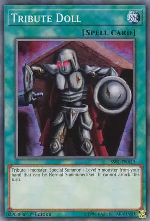 Tribute Doll SS01-ENA13 Yu-Gi-Oh card from Speed Duel Decks: Destiny Masters