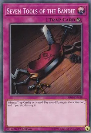 Seven Tools of the Bandit SS01-ENA18 Yu-Gi-Oh card from Speed Duel Decks: Destiny Masters
