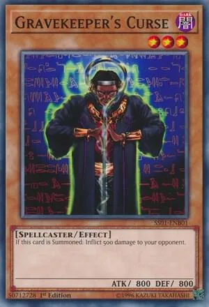 Gravekeeper's Curse SS01-ENB01 Yu-Gi-Oh card from Speed Duel Decks: Destiny Masters
