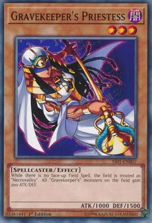 Gravekeeper's Priestess SS01-ENB07 Yu-Gi-Oh card from Speed Duel Decks: Destiny Masters
