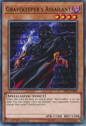 Gravekeeper's Assailant SS01-ENB06 Yu-Gi-Oh card from Speed Duel Decks: Destiny Masters