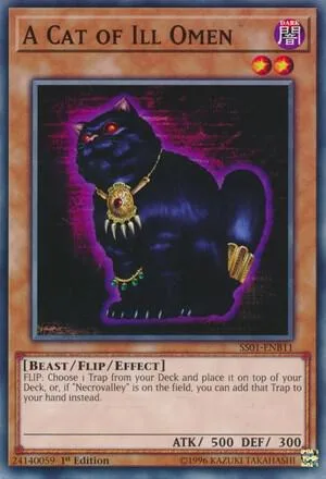 A Cat of Ill Omen SS01-ENB11 Yu-Gi-Oh card from Speed Duel Decks: Destiny Masters