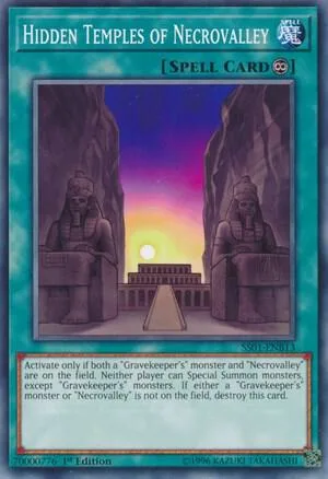 Hidden Temples of Necrovalley SS01-ENB13 Yu-Gi-Oh card from Speed Duel Decks: Destiny Masters