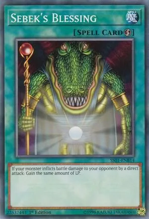 Sebek's Blessing SS01-ENB14 Yu-Gi-Oh card from Speed Duel Decks: Destiny Masters