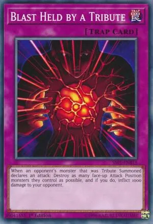 Blast Held by a Tribute SS01-ENB15 Yu-Gi-Oh card from Speed Duel Decks: Destiny Masters