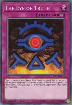 The Eye of Truth SS01-ENB17 Yu-Gi-Oh card from Speed Duel Decks: Destiny Masters