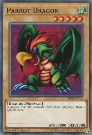 Parrot Dragon SS01-ENC03 Yu-Gi-Oh card from Speed Duel Decks: Destiny Masters