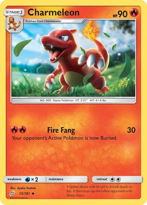 Charmeleon #13/181 Pokémon card from SM - Team Up