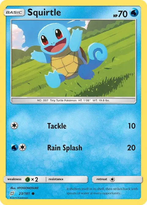 Squirtle 23 #23/181 Pokémon card from SM - Team Up