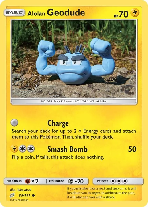 Alolan Geodude 35 #35/181 Pokémon card from SM - Team Up