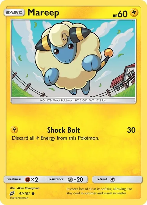 Mareep #41/181 Pokémon card from SM - Team Up
