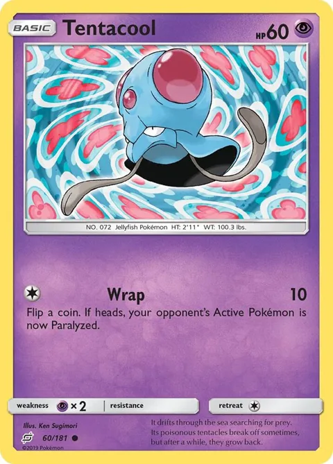 Tentacool #60/181 Pokémon card from SM - Team Up