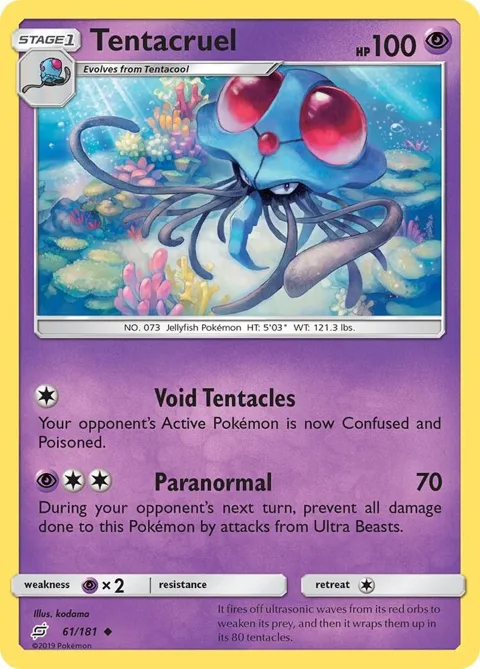 Tentacruel #61/181 Pokémon card from SM - Team Up
